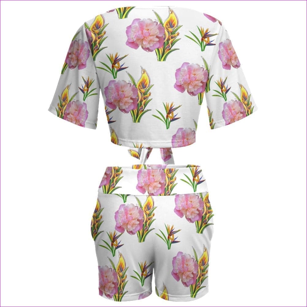 Delightful Beach Sports Two Piece Suit - 2 options - women's crop top & shorts set at TFC&H Co.