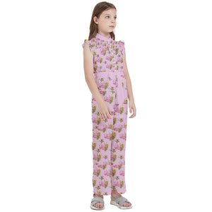 - Delightful Pink Kids' Sleeveless Ruffle Chiffon One Piece - girls jumpsuit at TFC&H Co.