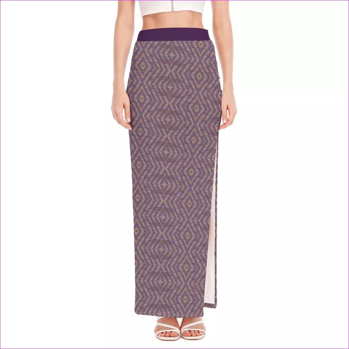 - Derma Womens Side Slit Long Skirt - womens skirt at TFC&H Co.