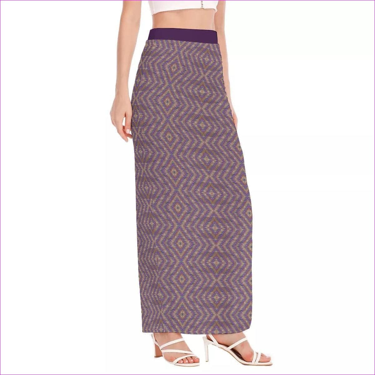 - Derma Womens Side Slit Long Skirt - womens skirt at TFC&H Co.