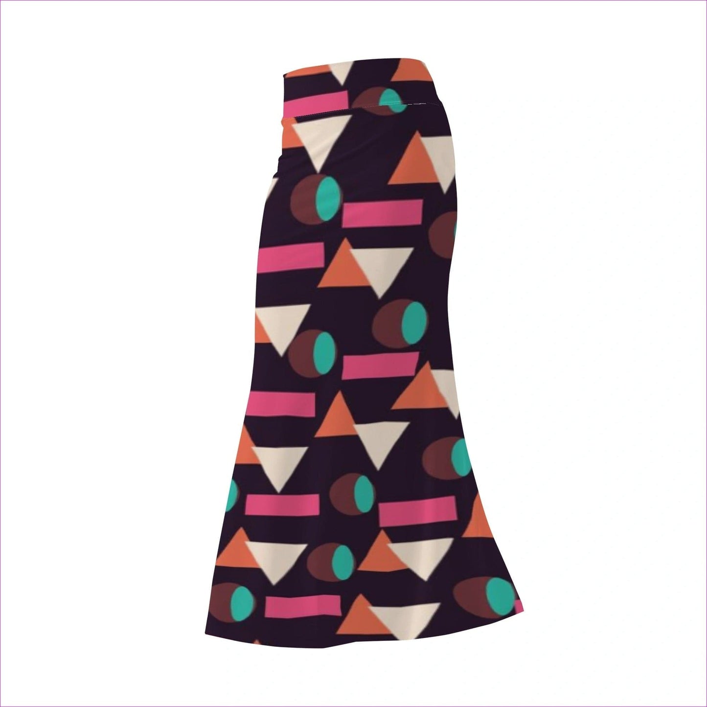 Multi-colored Disco Womens Full Length Skirt - women's skirt at TFC&H Co.