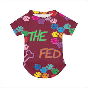 multi-colored One Size - Spoiled Pets The Fed Doggy Dog T-shirt - Dog T-shirt at TFC&H Co.