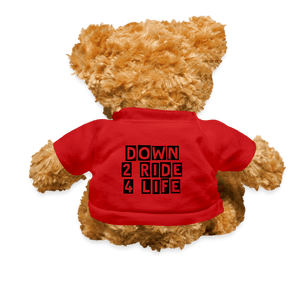 red Down 2 Ride Hers Teddy Bear - Teddy Bear at TFC&H Co.