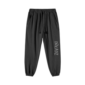 Black - Dreadz 420GSM Unisex Super Heavyweight Washed Baggy Sweatpants - unisex sweatpants at TFC&H Co.