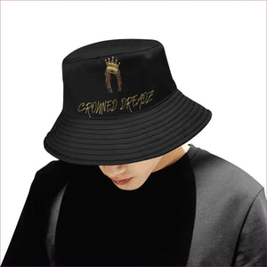 One Size Crowned Dreadz Unisex Summer Single-Layer Bucket Hat - Dreadz Snapback & Bucket Hat - hat at TFC&H Co.