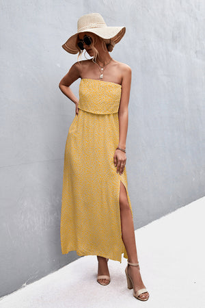 - Strapless Split Maxi Dress - 5 colors - womens dress at TFC&H Co.