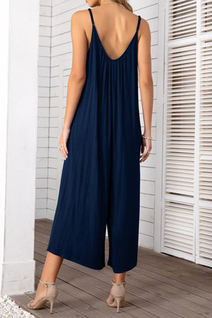 - Spaghetti Strap Scoop Neck Jumpsuit - 5 colors - womens jumpsuit at TFC&H Co.