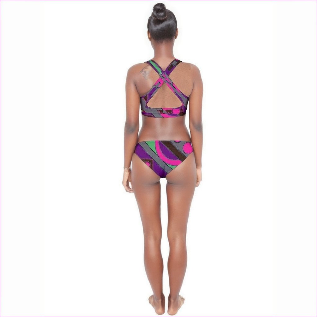 - Eccentric Wear Cross Back Hipster Bikini Set - womens bikini at TFC&H Co.