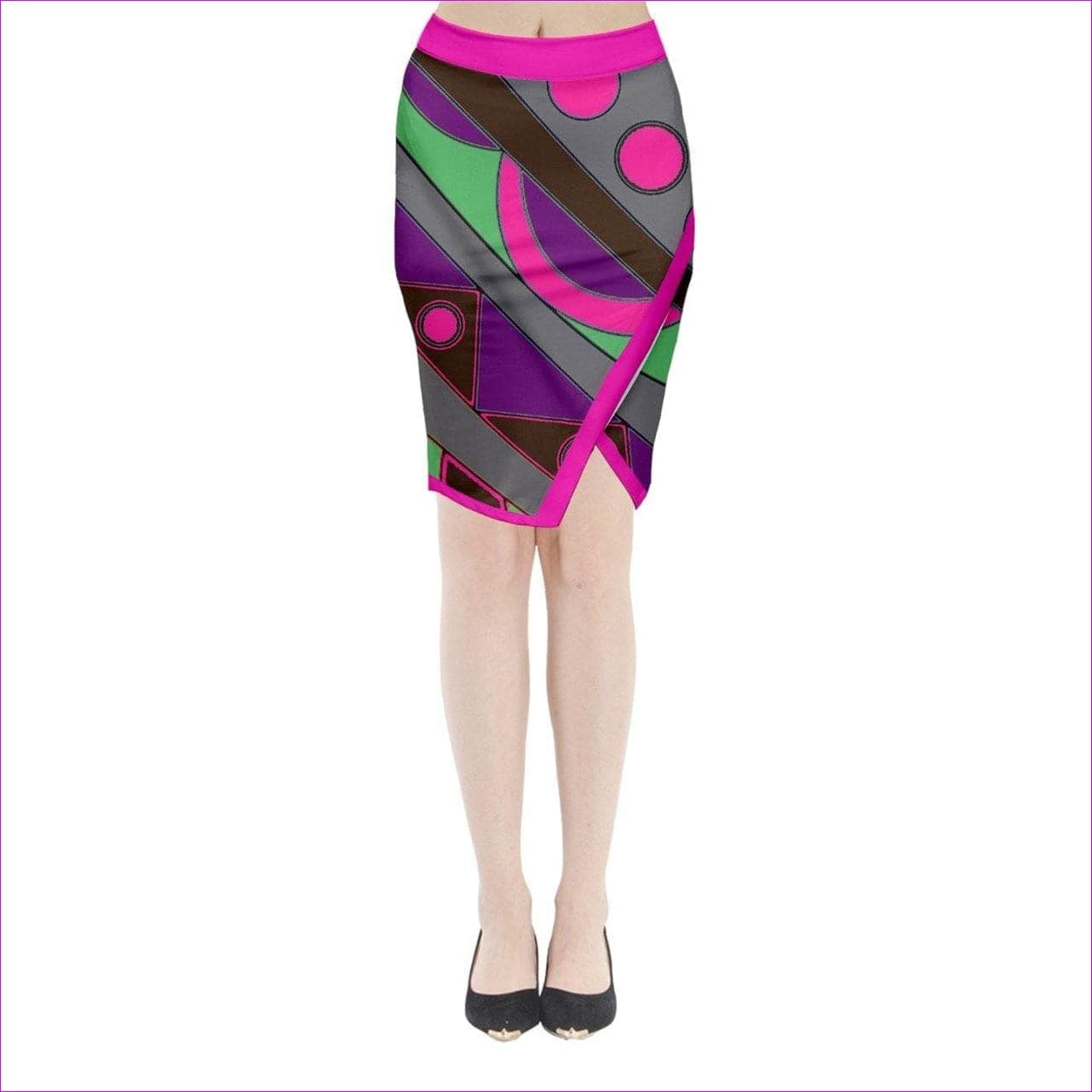 - Eccentric Wear Midi Wrap Pencil Skirt - womens skirt at TFC&H Co.