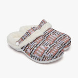 White - Eclectic Fluff Lined Clogs - womens clogs at TFC&H Co.