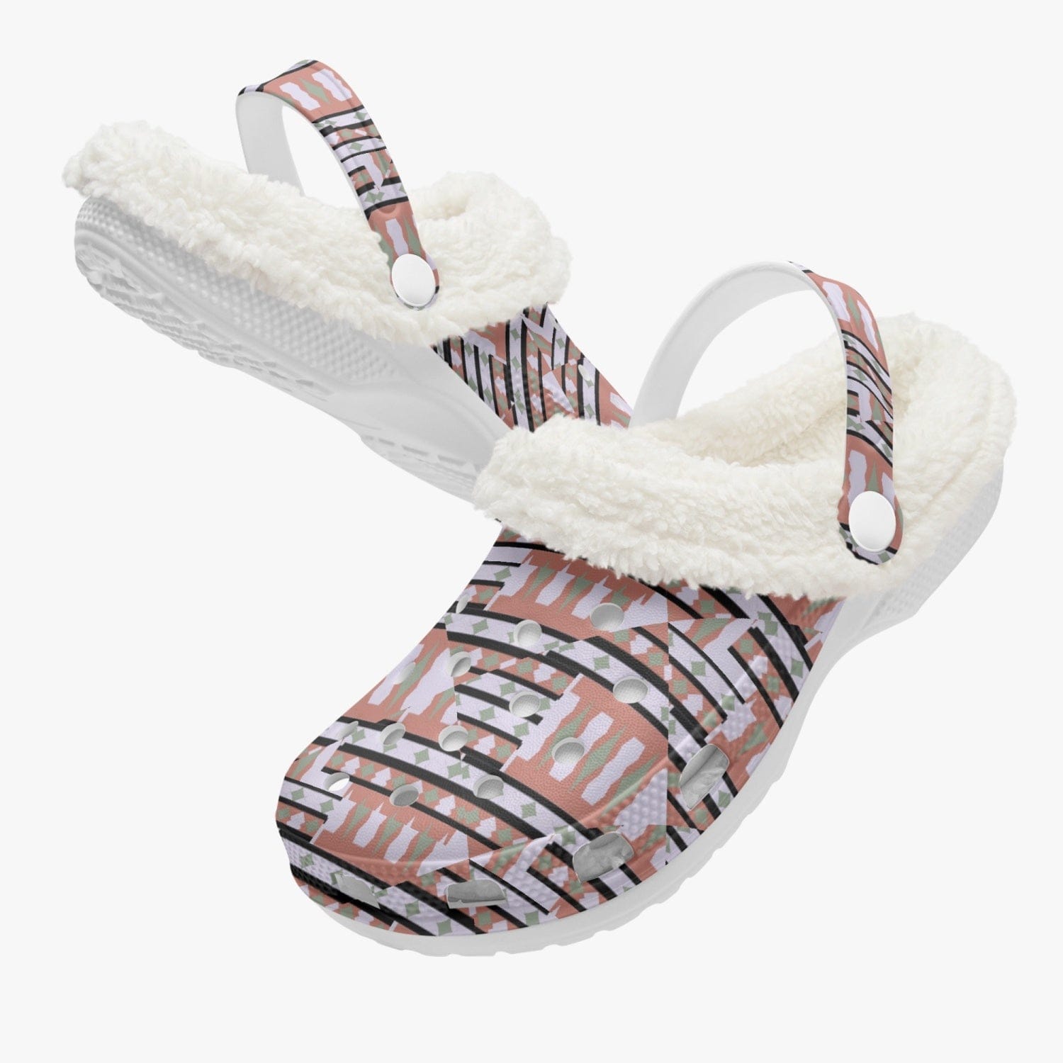 - Eclectic Fluff Lined Clogs - womens clogs at TFC&H Co.