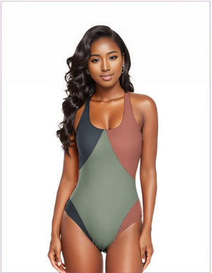 S Multi-colored - Eclectic Ladies One Piece Swimsuit - womens one piece swimsuit at TFC&H Co.