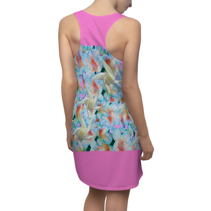 Midnight Floral Women's Cut & Sew Racerback Dress Voluptuous (+) Size Available - Ships from The US - women's dress at TFC&H Co.