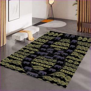 - Elegant Elephant Foldable Rectangular Floor Mat - Area Rugs at TFC&H Co.
