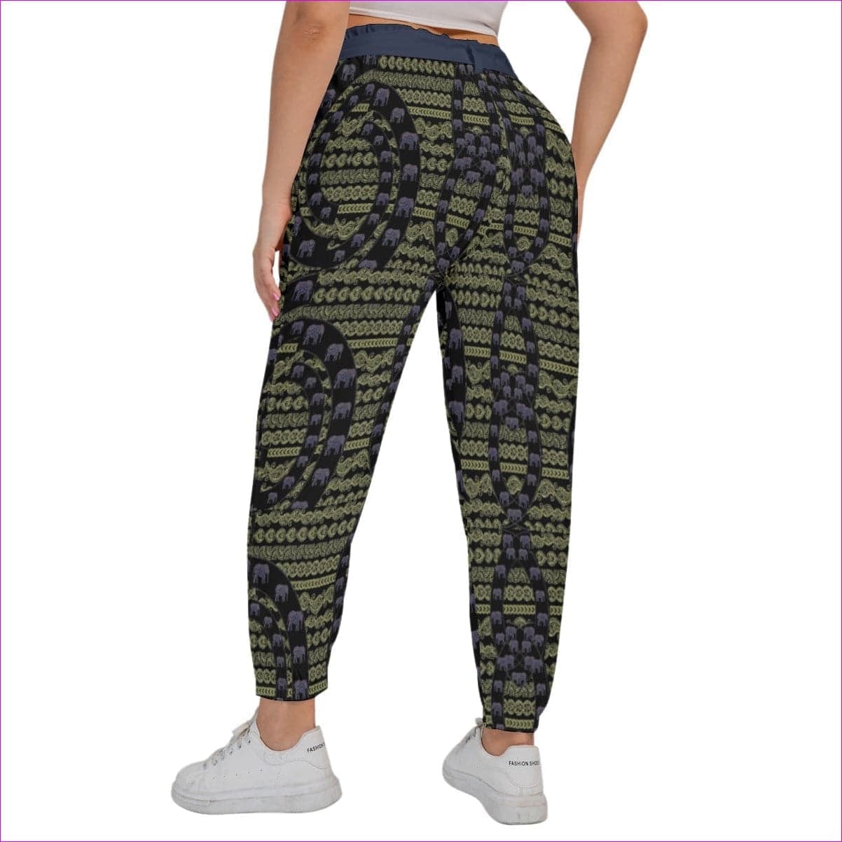 Elegant Elephant Women’s Pants With Waist Belt Voluptuous (+) Plus Size - women's pants at TFC&H Co.