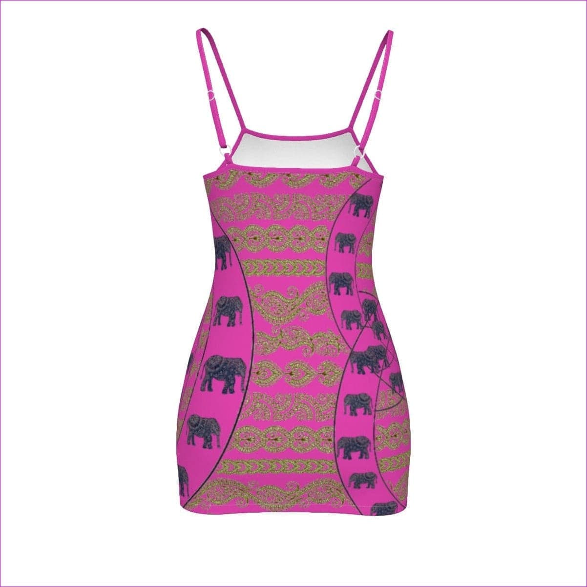 Elegant Elephant Womens Pink Cami Dress Voluptuous (Plus Size) - women's dress at TFC&H Co.