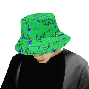One Size evil eye Unisex Summer Single-Layer Bucket Hat - Evil Eye Bucket, Snapback, Visor Hats - Hats at TFC&H Co.