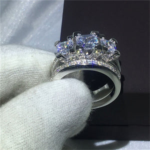 SILVERY US 11 - Extravagant Zircon Diamond Ring - ring at TFC&H Co.