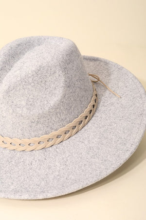 - Fame Woven Together Braided Strap Fedora - Ships from The US - Hats at TFC&H Co.