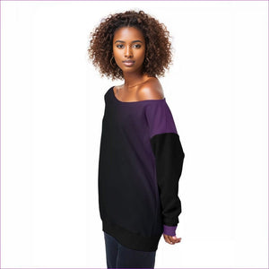 Fade Oversized Womens Off-Shoulder Sweatshirt - women's sweatshirt at TFC&H Co.