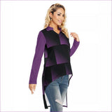 purple - Fade Womens Casual T-shirt With Tail - womens top at TFC&H Co.
