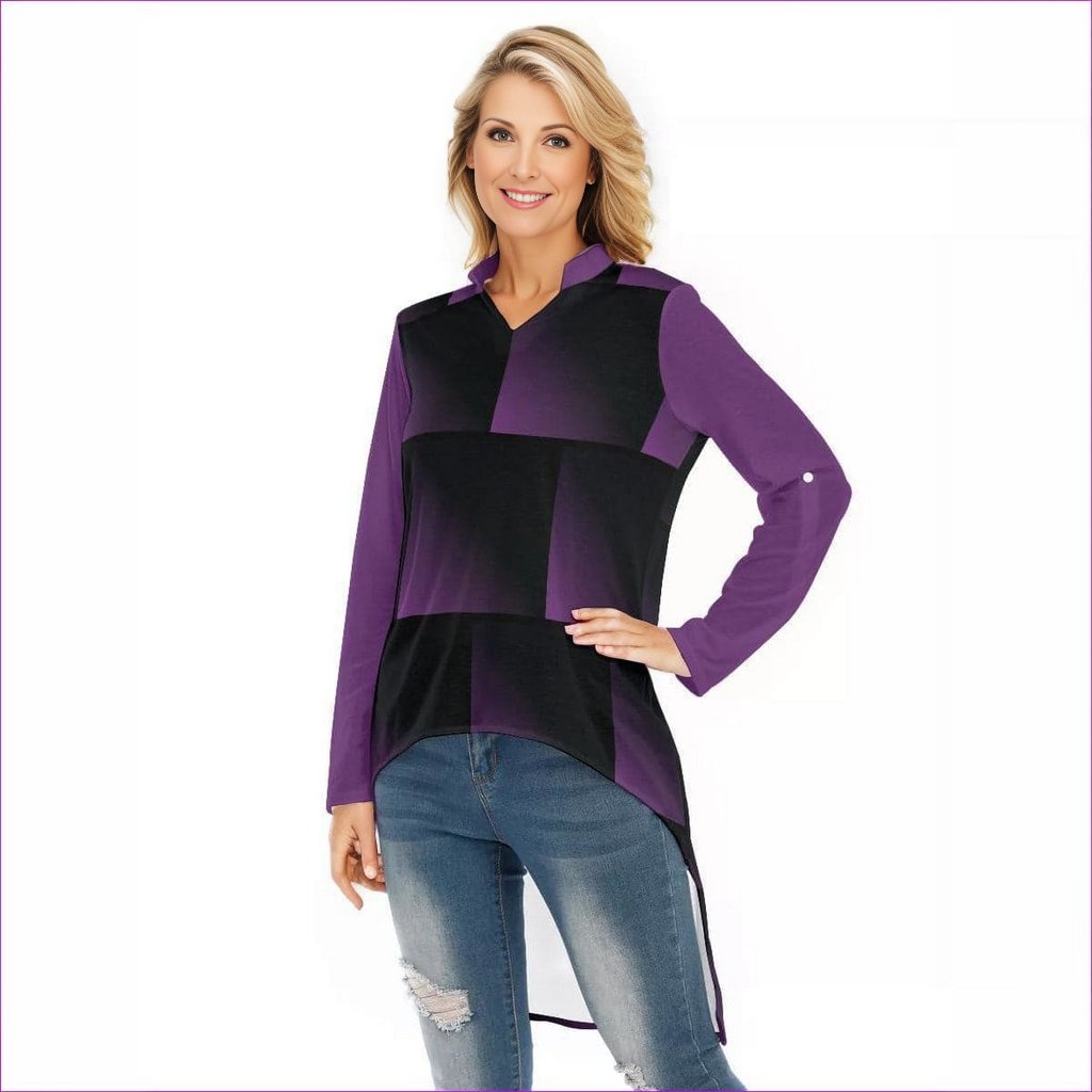 Fade Womens Casual T-shirt With Tail - women's top at TFC&H Co.