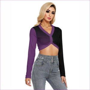 - Fade Womens Crop Top With Button Closure - womens crop top at TFC&H Co.