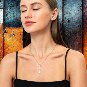 - Faith Forever -Ephesians 6:16 Faith Cross Necklace -Ships from The US - necklace at TFC&H Co.
