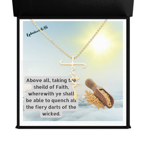 - Faith Forever -Ephesians 6:16 Faith Cross Necklace -Ships from The US - necklace at TFC&H Co.