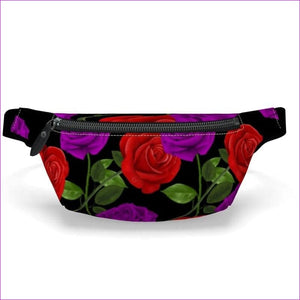 Red Rose Purp Fanny Pack - Fanny Pack at TFC&H Co.