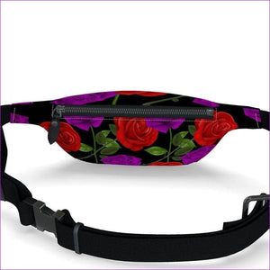 Red Rose Purp Fanny Pack - Fanny Pack at TFC&H Co.