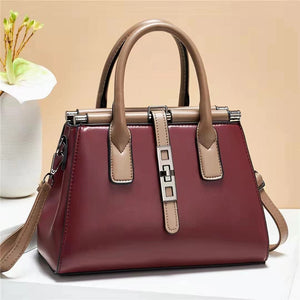 Purple - Fashionable Messenger One-shoulder Large Simple Handbag - handbag at TFC&H Co.