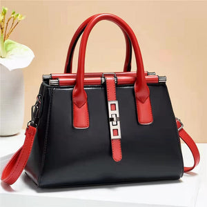 Black - Fashionable Messenger One-shoulder Large Simple Handbag - handbag at TFC&H Co.