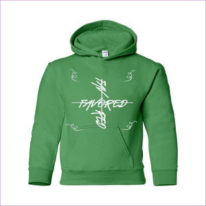 Irish Green - Favored 2 Heavy Blend Youth Hooded Sweatshirt - kids hoodies at TFC&H Co.