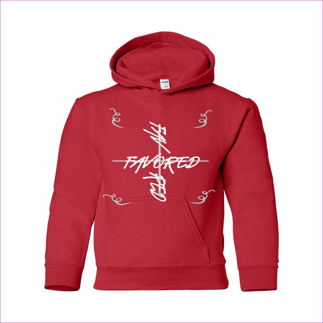 Red - Favored 2 Heavy Blend Youth Hooded Sweatshirt - kids hoodies at TFC&H Co.