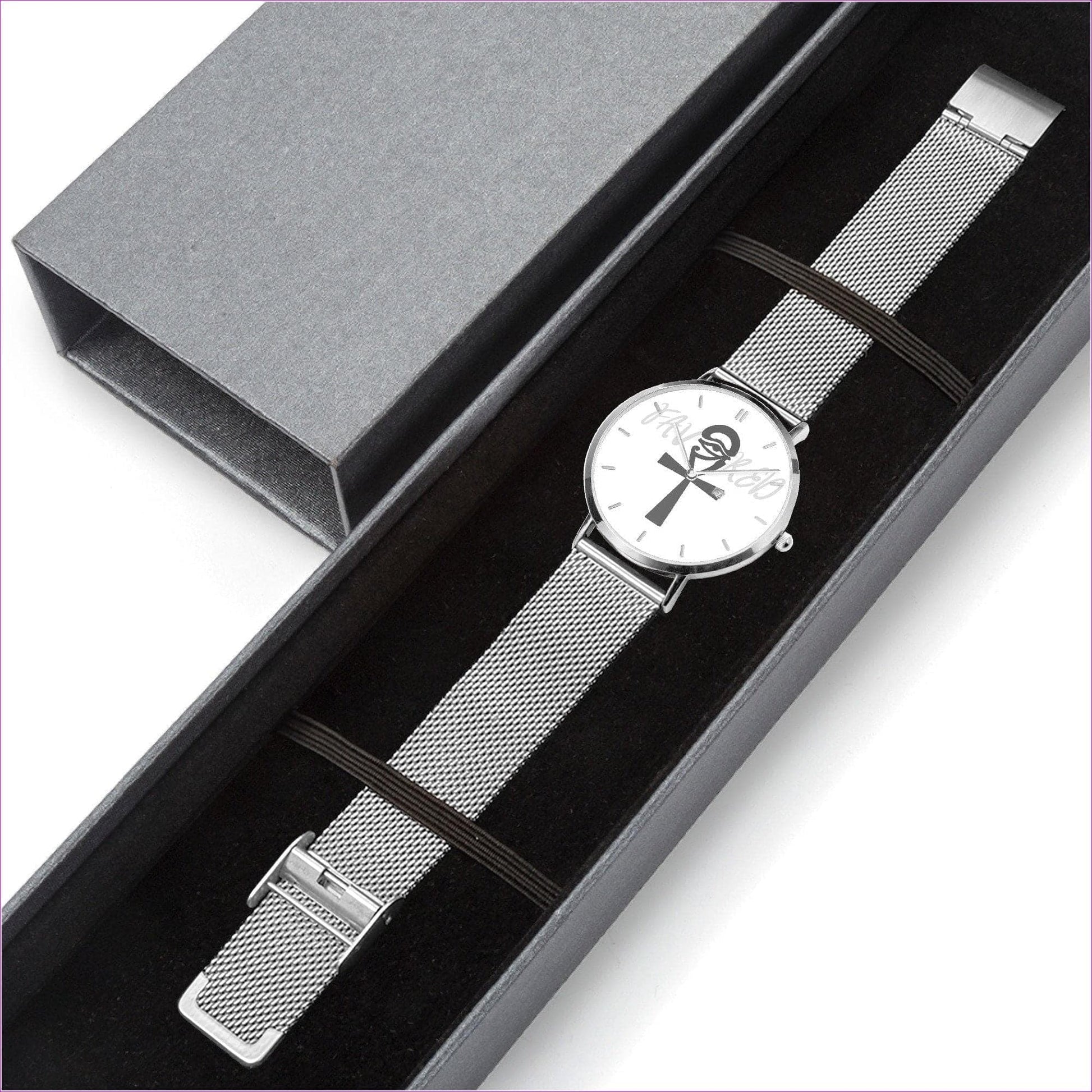 Silver Favored 2 Stainless Steel Perpetual Calendar Quartz Watch - watch at TFC&H Co.