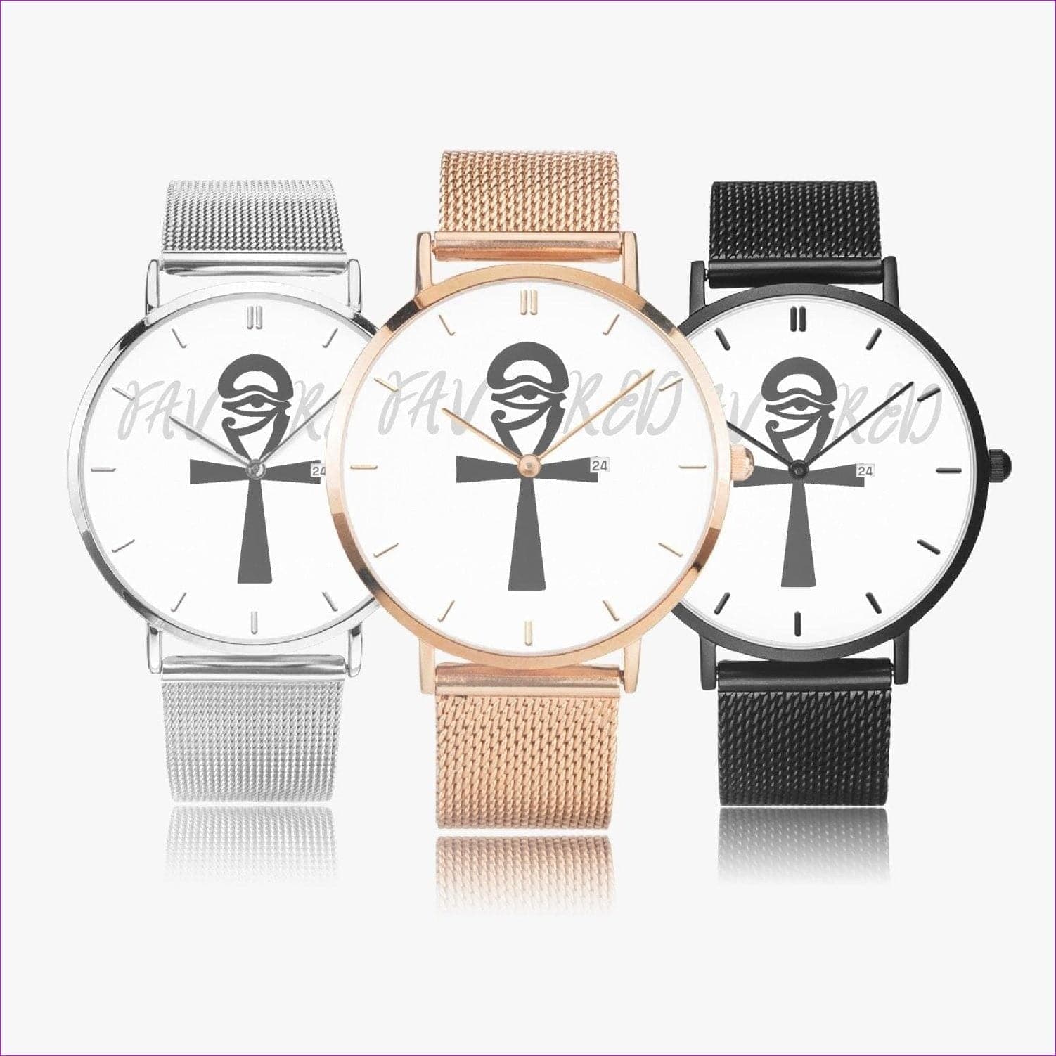 Favored 2 Stainless Steel Perpetual Calendar Quartz Watch - watch at TFC&H Co.