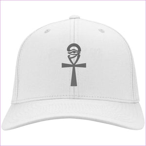 CP80 Twill Cap White One Size - Favored Embroidered Cap, Knit Cap, Beanie - Beanie at TFC&H Co.