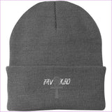 CP90 Knit Cap Athletic Oxford One Size - Favored Embroidered Cap, Knit Cap, Beanie - Beanie at TFC&H Co.