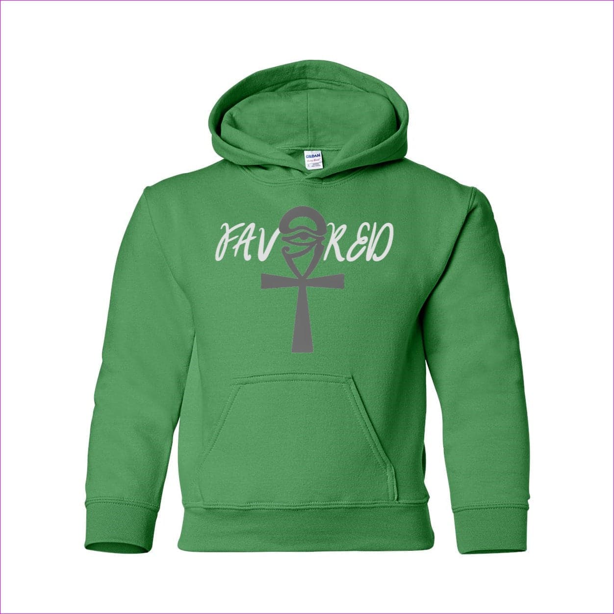 Irish Green Favored Heavy Blend Youth Hooded Sweatshirt - kids hoodie at TFC&H Co.