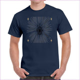 S Navy - Fehu Sun Unisex Heavy Cotton T-Shirt - Unisex T-Shirt at TFC&H Co.