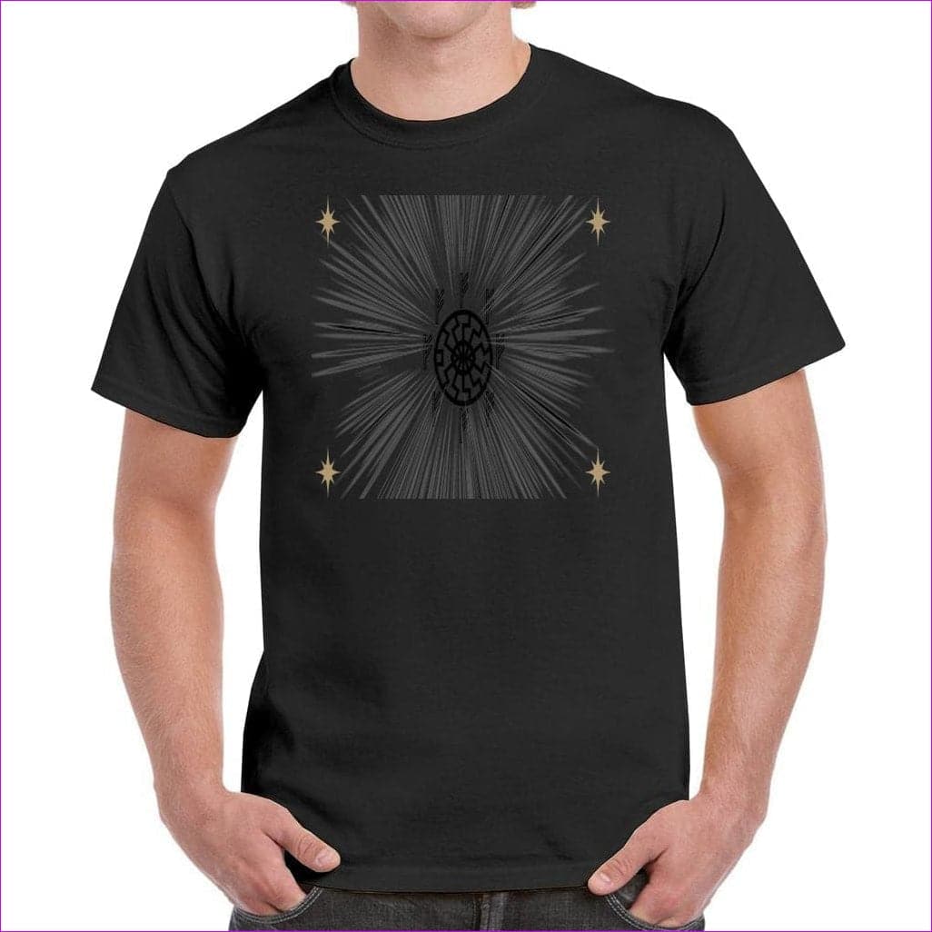 S Black - Fehu Sun Unisex Heavy Cotton T-Shirt - Unisex T-Shirt at TFC&H Co.