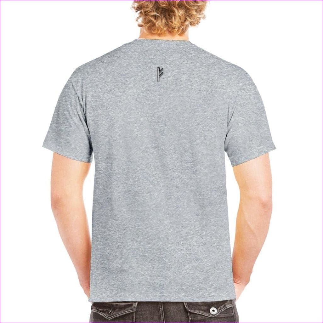 Sports Grey - Fehu Sun Unisex Heavy Cotton T-Shirt - Unisex T-Shirt at TFC&H Co.