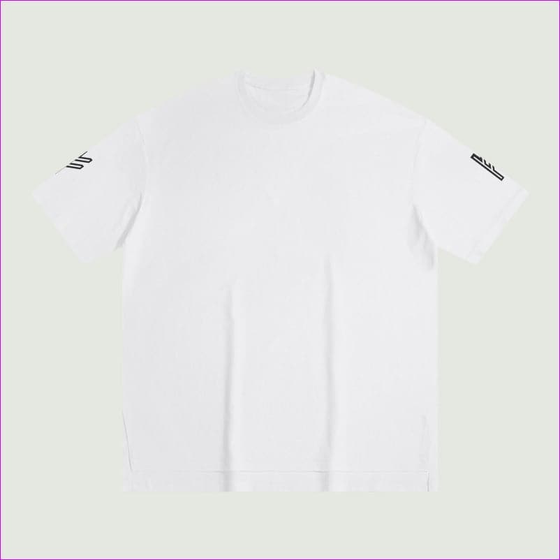 White Fehu Sun Unisex Slit Hem T-shirt - Unisex T-Shirt at TFC&H Co.