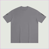Light Gray - Fehu Sun Unisex Slit Hem T-shirt - Unisex T-Shirt at TFC&H Co.