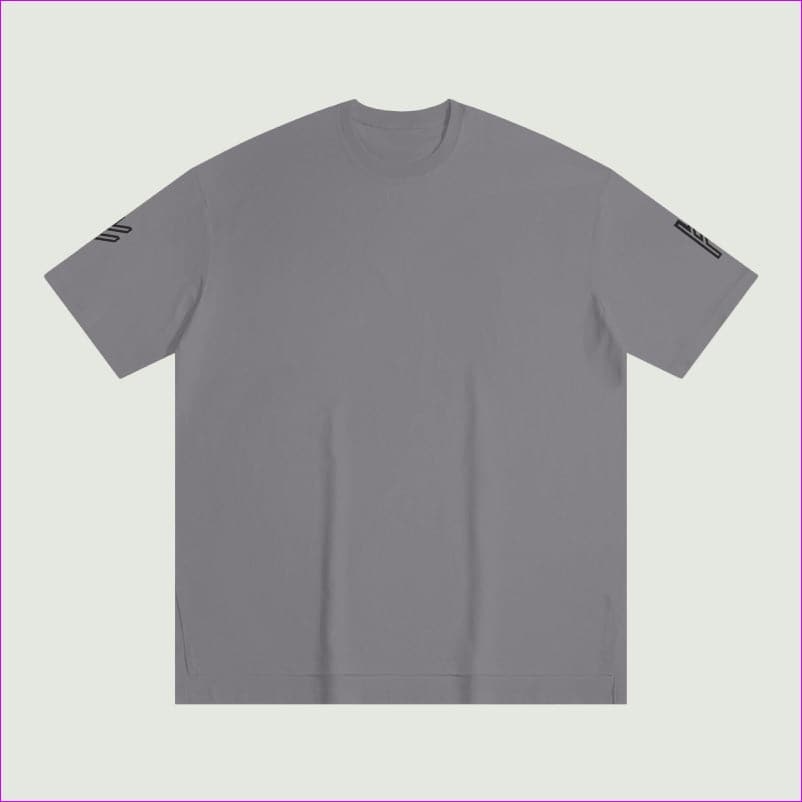 Light Gray Fehu Sun Unisex Slit Hem T-shirt - Unisex T-Shirt at TFC&H Co.