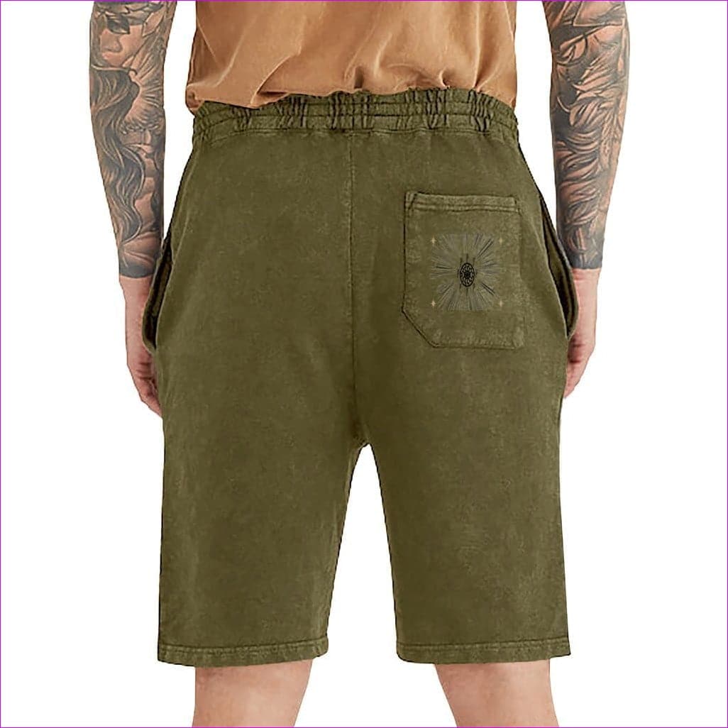 Vintage Olive - Fehu Sun Unisex Vintage Shorts - unisex shorts at TFC&H Co.