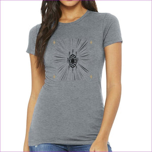 S Athletic Heather - Fehu Sun Womens Slim Fit Tee - Womens T-Shirts at TFC&H Co.