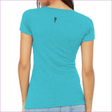 Turquoise - Fehu Sun Womens Slim Fit Tee - Womens T-Shirts at TFC&H Co.