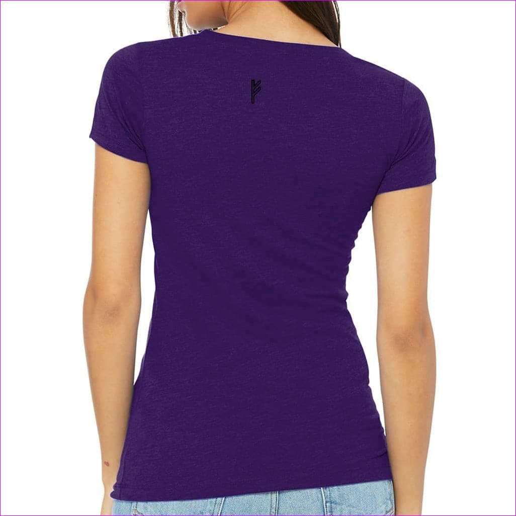 Team Purple - Fehu Sun Womens Slim Fit Tee - Womens T-Shirts at TFC&H Co.